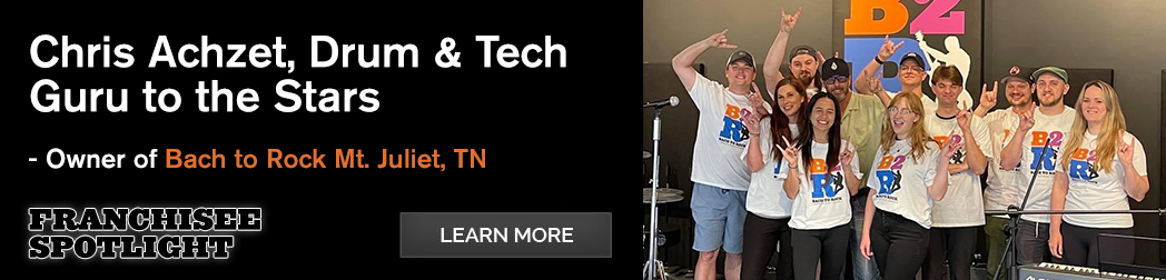Chris Achzet, Drum & Production Guru for Music Industry Legends, Doubles as Owner of Bach to Rock Mt. Juliet, TN