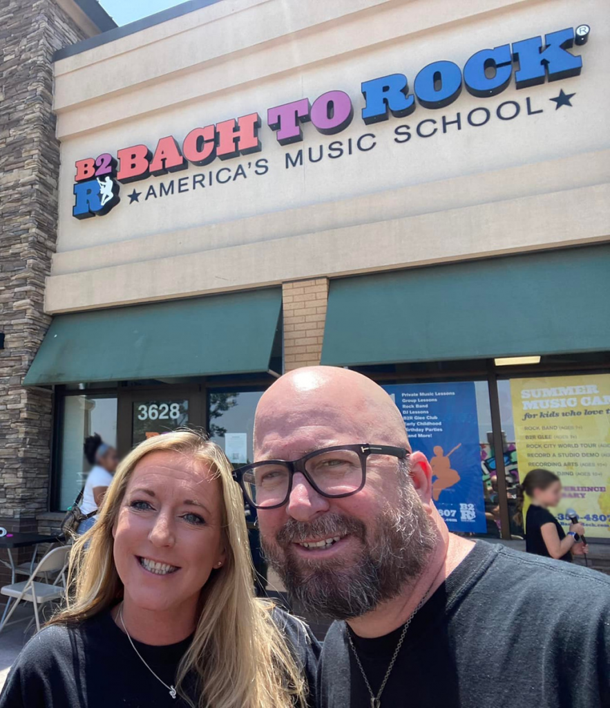 Bach to Rock Leawood owners, Angela & Dave Hill.